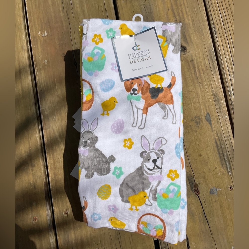 Deborah Connolly Doggie Easter Kitchen Towels 3